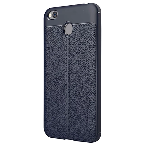 Zore Red Mi 4X ile Uyumlu Niss Silikon Kılıf Lacivert - Resim 2