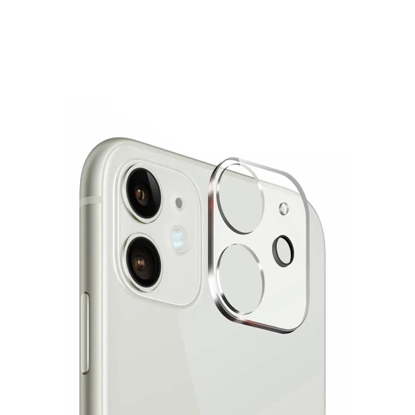 iPhone 11 ile Uyumlu Kamera Koruma Lens Camı Şeffaf - 1
