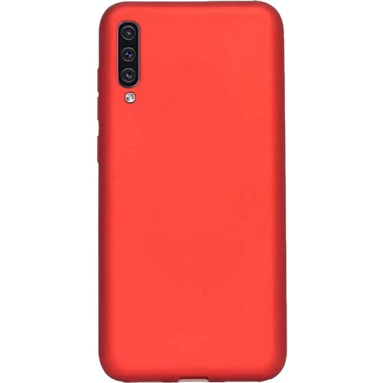 Zore Galaxy A50 ile Uyumlu Premier Silikon Kılıf Kırmızı - 1