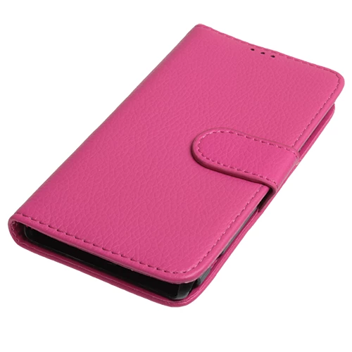 Xperia Z1 Compact ile Uyumlu Kılıf Yan Model Kartlıklı Cüzdanlı Pembe - 2