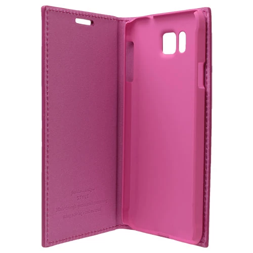 Galaxy Alpha ile Uyumlu Magnum Serisi Yan Model Kapaklı Kılıf Pembe - Resim 3