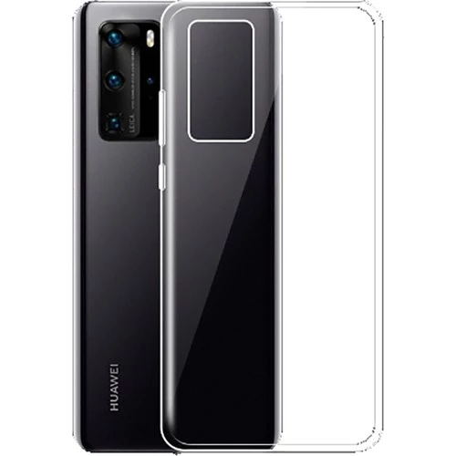 P40 ile Uyumlu Ultra Slim Silikon Kılıf Şeffaf - 1