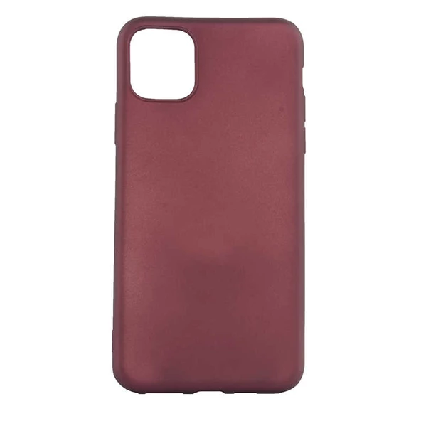 Zore iPhone 11 ile Uyumlu Premier Silikon Kılıf Mürdüm - 1