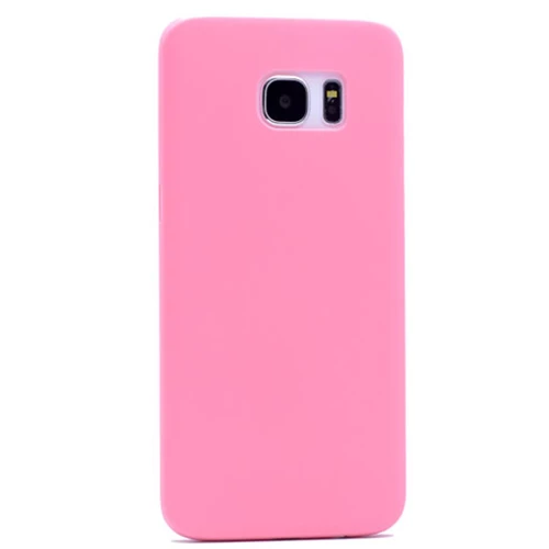 Galaxy S7 Edge ile Uyumlu Slim Cover Pembe - 1