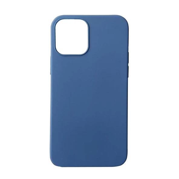 iPhone 12 (6.1") ile Uyumlu Nxe Desing Silikon Kılıf Mavi - 1