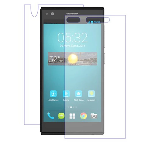 T50 ile Uyumlu Ön Arka Şeffaf Ekran Koruyucu ürün görseli 1