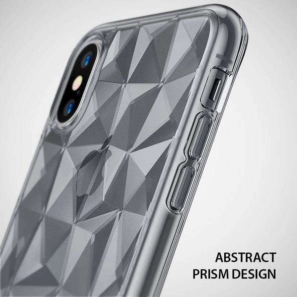 Ringke Air Prism 3D Elmas Yansıması iPhone X ile Uyumlu KIlıf  Black - 2