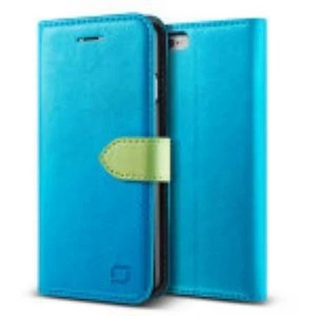 Lific İphone 6/6S ile Uyumlu Saffiano Diary Kılıf Blue Green - 1