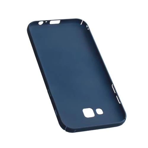Galaxy A7 (2017) A720F ile Uyumlu Rubber Kılıf Lacivert - Resim 2