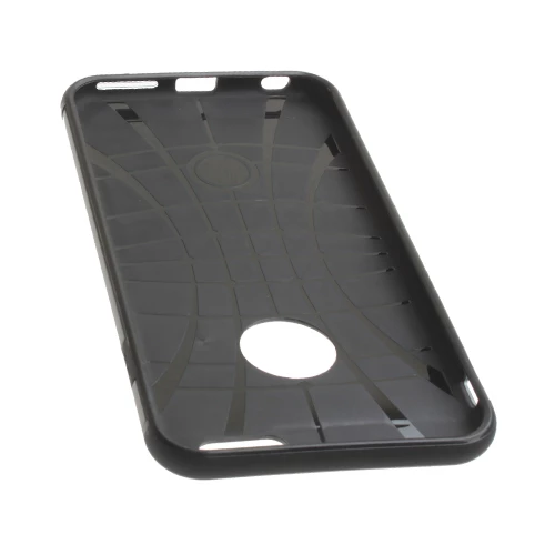 iPhone 6S Plus/6 Plus ile Uyumlu Double Hard Koruma Kılıfı Gun Metal - 1