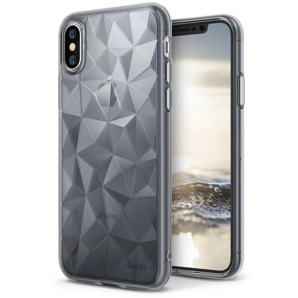 Ringke Air Prism 3D Elmas Yansıması iPhone X ile Uyumlu KIlıf  Black