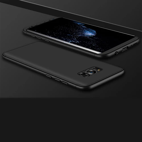 Zore Galaxy S8 Plus ile Uyumlu Ays Sert Kılıf Siyah - 1