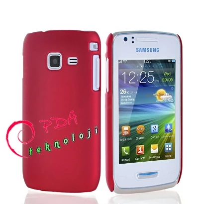 S5380 Wave Y ile Uyumlu Sert Kauçuk Kılıf Kırmızı Renk - 1