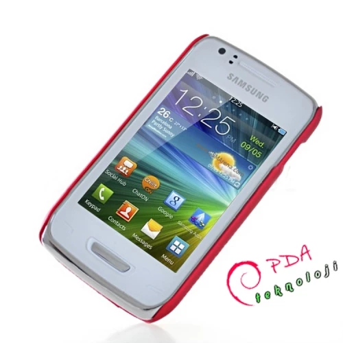 S5380 Wave Y ile Uyumlu Sert Kauçuk Kılıf Kırmızı Renk - 3