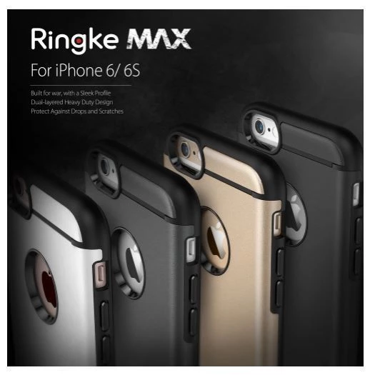 Ringke Max iPhone 6s/ 6 ile Uyumlu Kılıf Royal Gold - 2