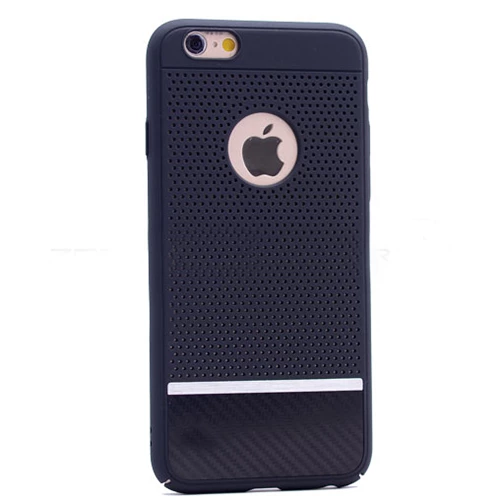 iPhone 7 ile Uyumlu Otto Fileli Rubber Sert Kılıf  Siyah ürün görseli