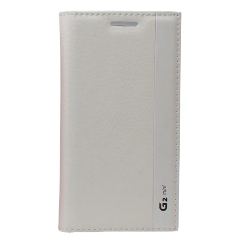G2 Mini D610 ile Uyumlu Magnum Serisi Yan Model Kapaklı Kılıf Beyaz - 2