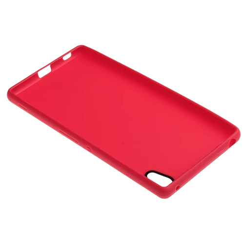Xperia Z3 Plus ile Uyumlu Kılıf Line Serisi Yatay Çizgili Silikon Kırmızı - 2