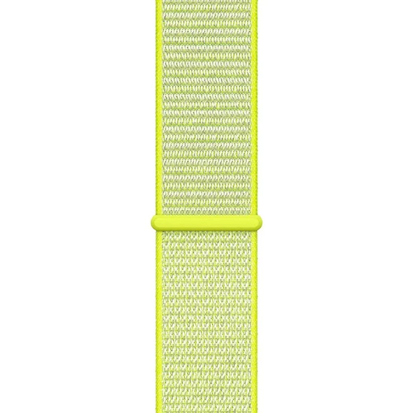 Apple Watch ile Uyumlu 38-40 Kumaş Kayış Fıstık Yeşili - 2