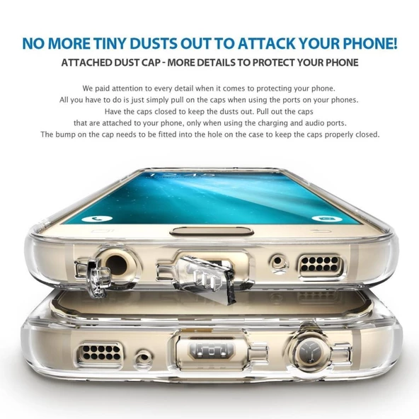 Ringke Mirror Fusion Galaxy S7 Edge ile Uyumlu Aynalı Kılıf Rose Gold - 2