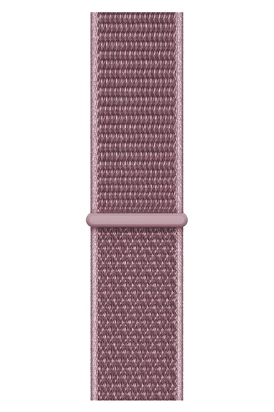Apple Watch ile Uyumlu 42-44mm Kumaş Kayış Mürdüm - 2
