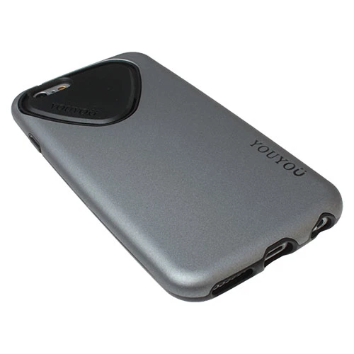 iPhone 6S/6 ile Uyumlu Kılıf Silikonlu Ultra Koruma Gri - 3