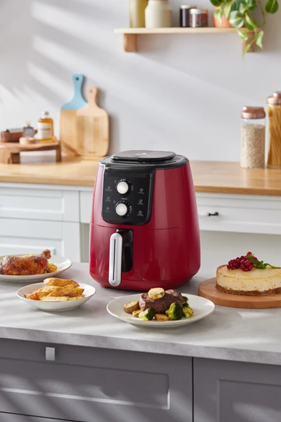 Air Pro Cook Manuel Xl Airfryer Ruby - Resim 6