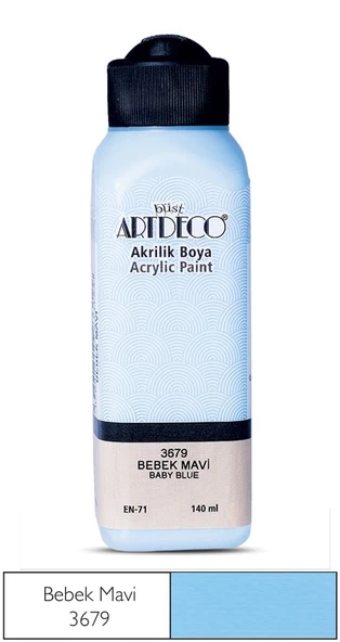 Artdeco Akrilik Boya 140ml Bebek Mavi 3679