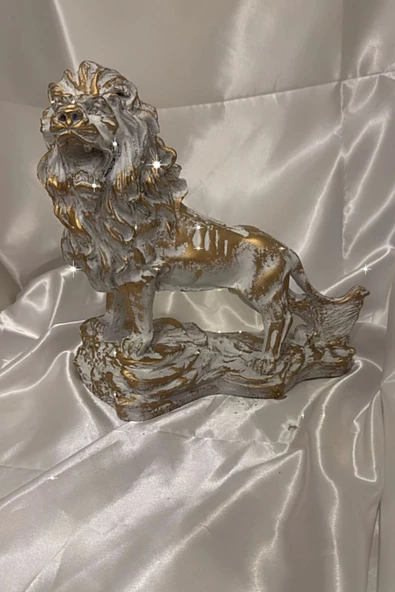 Aslan Kukreyen Aslan Galatasaray Biblosu Beyaz Gold Eskitme ürün görseli