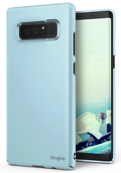 Ringke Slim Galaxy Note 8 ile Uyumlu KIlıf Sky Blue - 1