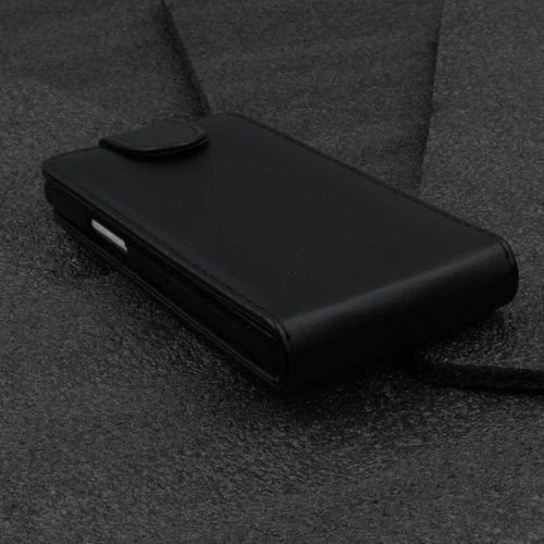 Optimus L9 ile Uyumlu Kapaklı Deri Kılıf Siyah - 3