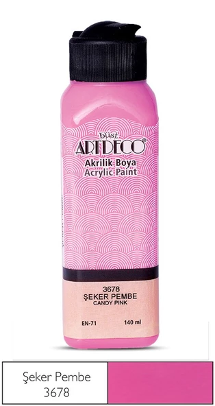 Artdeco Akrilik Boya 140ml Şeker Pembe 3678