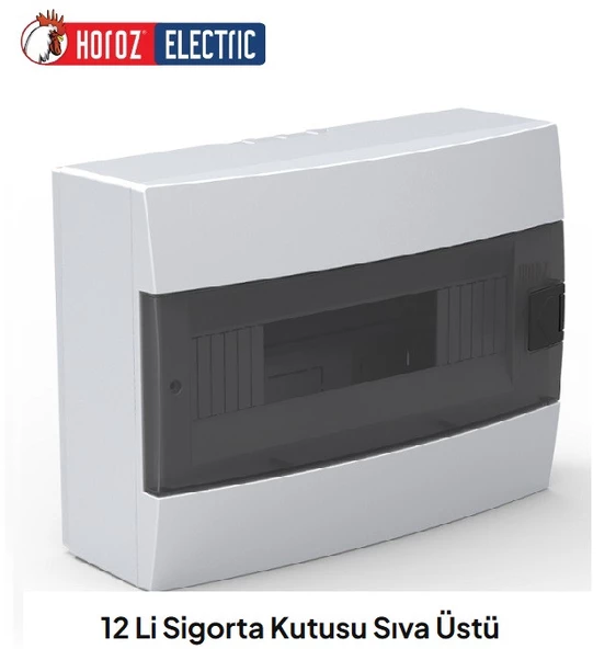 HOROZ ELEKTRİK 12 Lİ SIVA ÜSTÜ SİGORTA KUTUSU