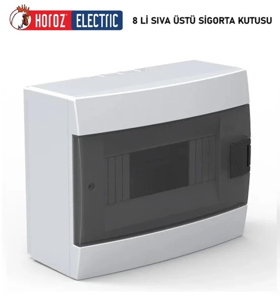 HOROZ ELEKTRİK 8 Lİ SIVA ÜSTÜ SİGORTA KUTUSU