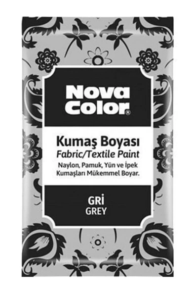 Kumaş Boyası Toz 12 gr Gri