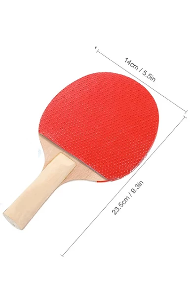 Ping Pong Masa Tenisi Seti Tenis Raketi Seti 2 Raket + 3 Ping Pong Topu  Spor Aksesuarları - 3