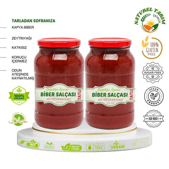 ORGANİK BİBER SALÇASI 2 Lİ PAKET