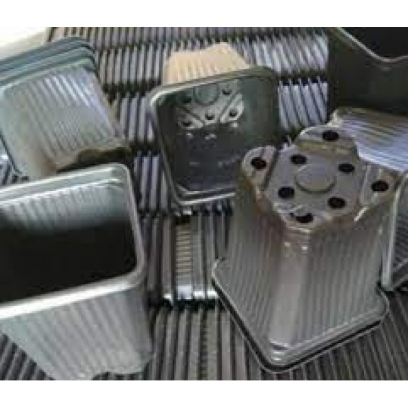 Viyol Kare Vakumlu Termoform Fidan Fide Üretim Saksısı Orta Boy 8x8x8 1000 Adet