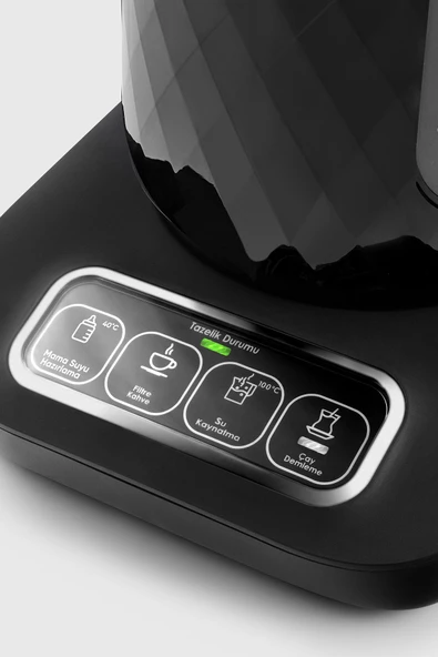 Robotea Pro Quartz 4 in 1 Konuşan Çay Makinesi Black Chrome - 6