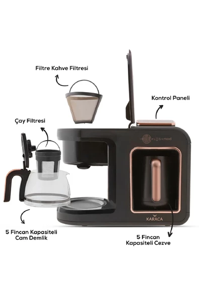 Hatır Plus Mod 5 In 1 Konuşan Kahve Ve Çay Makinesi Rosie Brown - 6