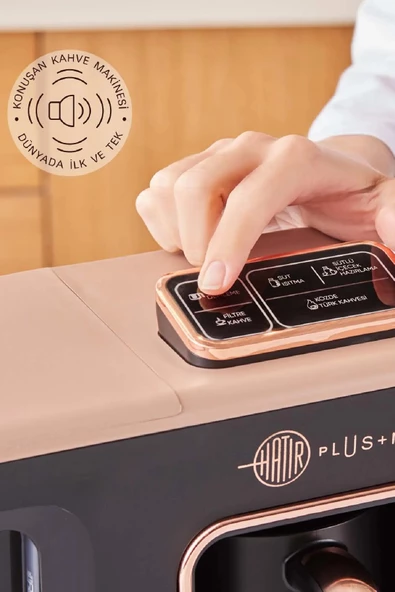 Hatır Plus Mod 5 In 1 Konuşan Kahve Ve Çay Makinesi Rosie Brown - 2