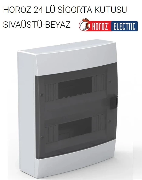 HOROZ ELEKTRİK 24 LÜ SIVA ÜSTÜ SİGORTA KUTUSU