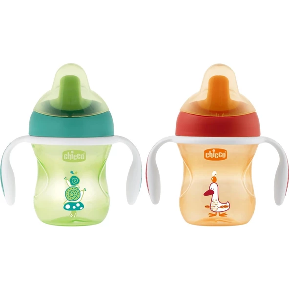 Chicco Yarı Yumuşak Uçlu Alıştırma Bardağı 6 Ay+ 200 ml Unisex