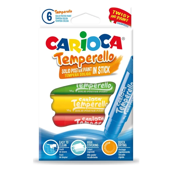 Carioca Temperello Stick Poster Boya Kalemi 6'Lı