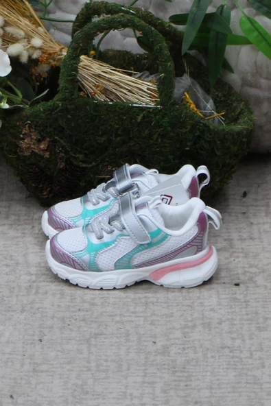 Fort Cool Adam Gümüş Anatomik Rahat Hafif Kız Çocuk Ayakkabı - Resim 3