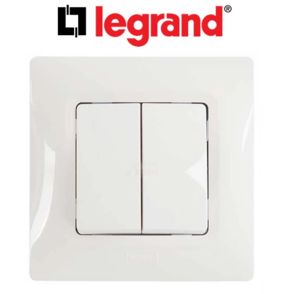 LEGRAND KOMÜTATÖR ANAHTAR SALBIE SERİSİ - BEYAZ RENK -  5 ADET