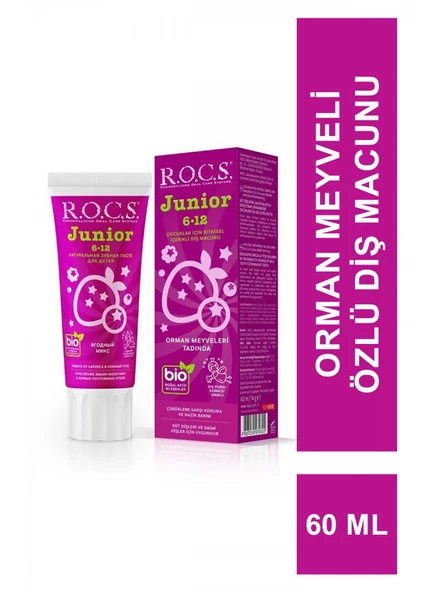 R.O.C.S.Junior Diş Macunu 6-12 Yaş 60 ml Orman Meyveleri