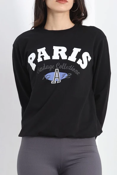 2 İplik Sweat Siyah - 20086.1865.