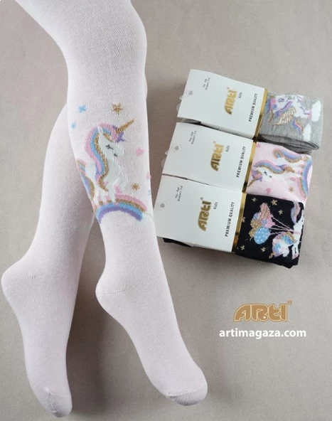 Artı Unicorn Kız Külotlu Çorap 300362 Asorti