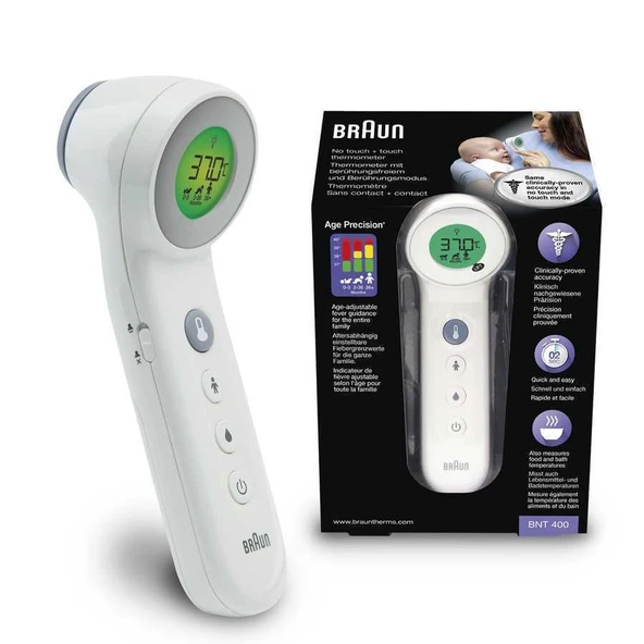 Braun BNT400WE Temassız Ateş Ölçer